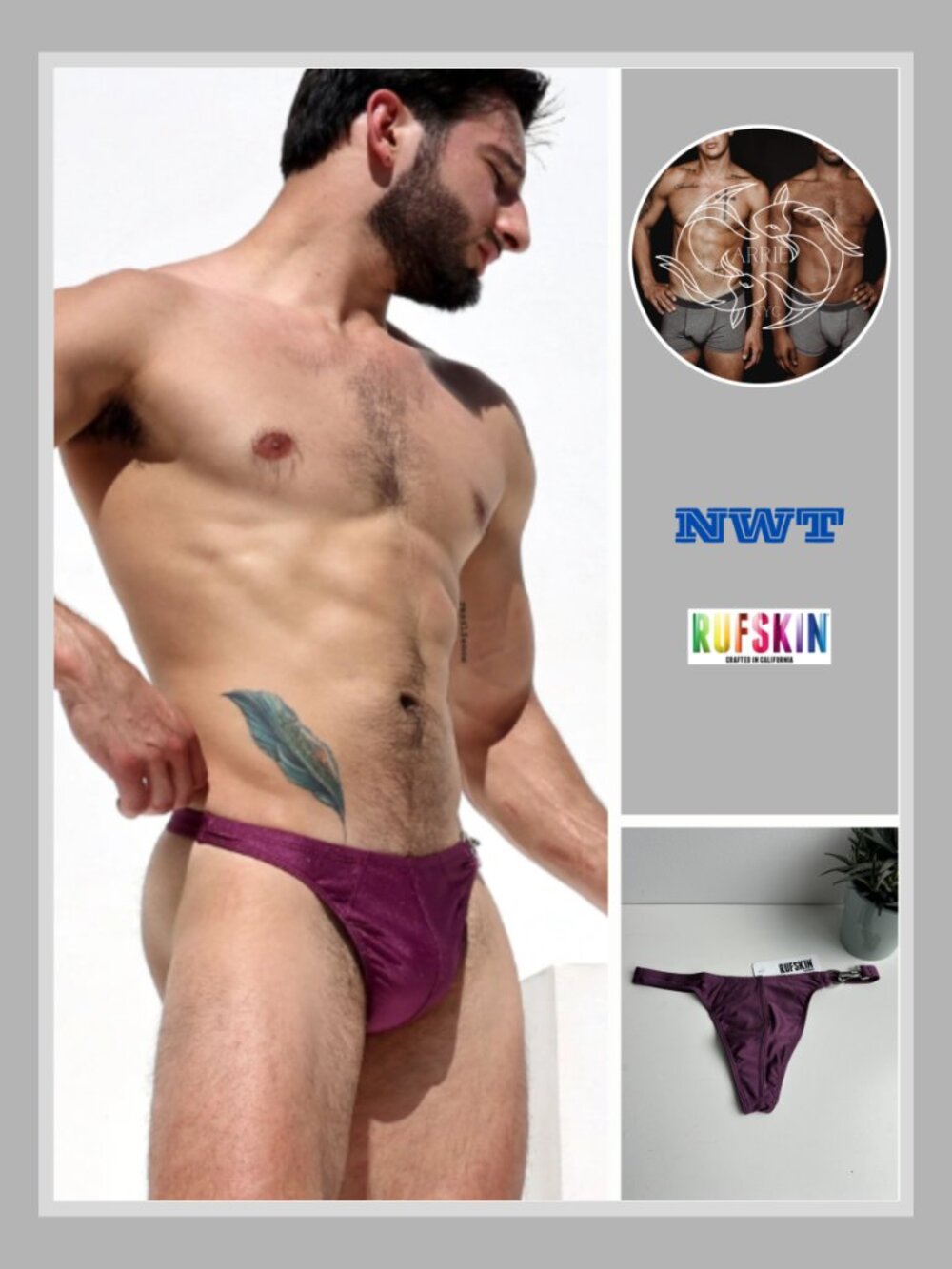 Rufskin - Torino Swim Thong - Purple (M)